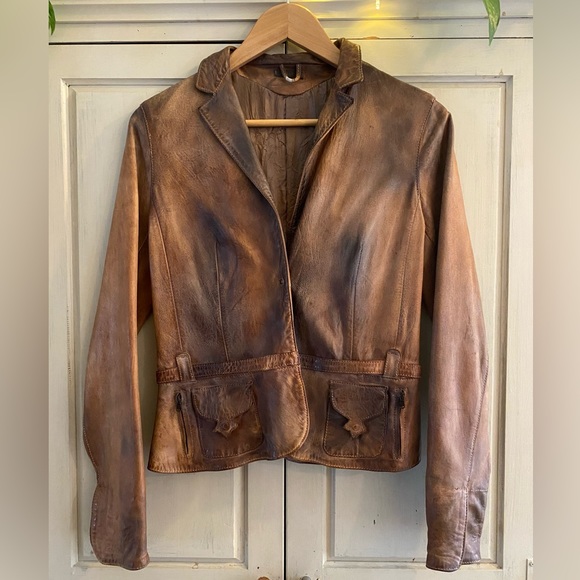 Blur | Jackets & Coats | Nwot Blur Leather Jacket Size 42